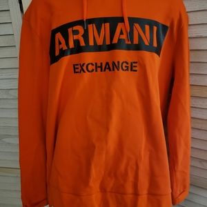 AX ORANGE HOODIE SWEATSHIRT